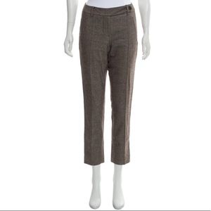 ROBERT RODRIGUEZ Mid-Rise Herringbone Wool Pants 6